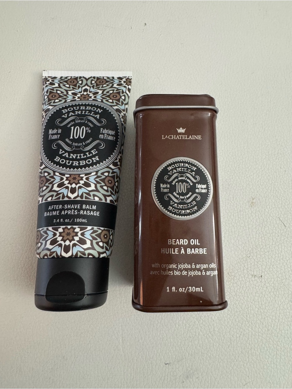 Le Chatelaine Bourbon Vanilla Beard Oil & After-Shave Balm Set